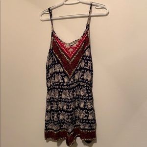 Navy Detailed romper